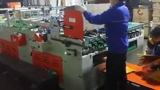 semi automatic bottom lock gluing machine