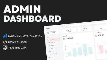 React JS Admin Dashboard with JSON Data & Chart.js | Responsive Admin Panel Tutorial 2025