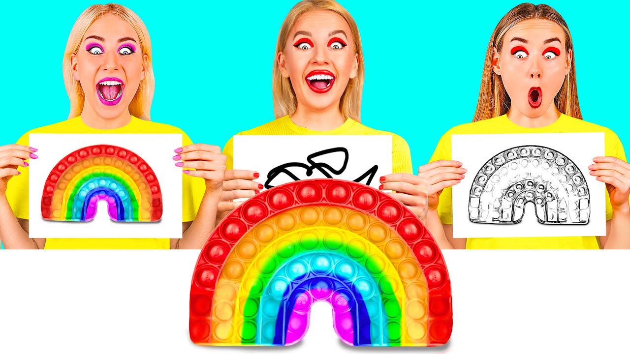 Who Draws it Better Take The Prize | Epic Food Battle by BooBoom Challenge