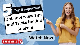 Top 5 Important Job Interview Tips & Tricks for Job Seekers(Telugu)  | @newzeninfotech