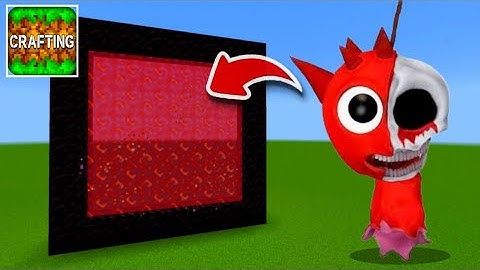 How to Make A Portal To The Raddy Horror Sprunki Dimension in Crafting and Building!