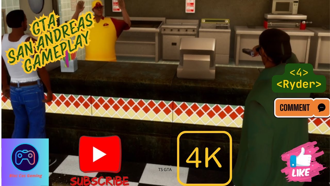 (4K) Grand Theft Auto San Andreas Gameplay and Walkthrough Mission:4 ...