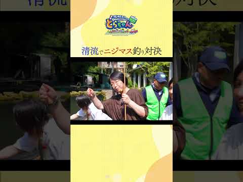 釣ってすぐ食べられる！千早川の清流で15分間 本気の釣り対決🔥