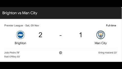HIGHLIGHTS | BRIGHTON 2-1 CITY | Haaland, Pedro & O’Riley Goals | Premier League
