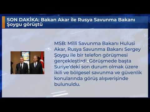 SON DAKİKA: Bakan Akar ile Rusya Savunma Bakanı Şoygu görüştü