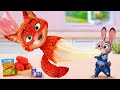 Best Zootopia Food 💘 Miniature Mozzarella Fried Cheetos Judy and Nick Shaped 😝 Tina Mini Cooking