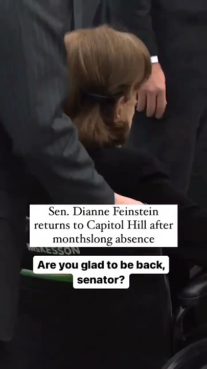 Sen. Dianne Feinstein returns to the Senate after lengthy absence due to health issues #shorts