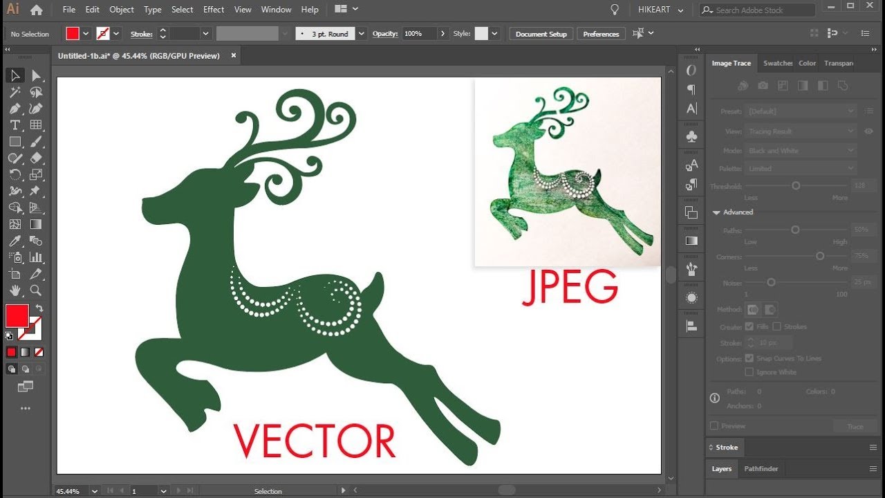 Image Trace - How to Edit Vector Graphics in Adobe Illustrator - YouTube