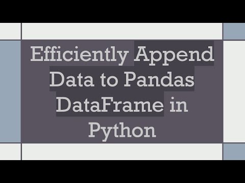 Efficiently Append Data