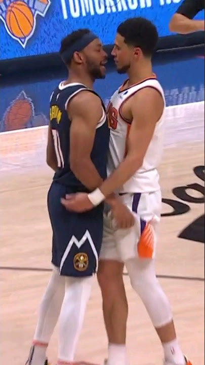 Devin Booker & Bruce Brown GET HEATED!👀 #shorts 