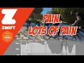 Zwift racing og racing series  stage 3  cat c  richmond uci worlds  pain lots of pain