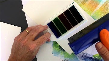 Dye Ink Rainbow Brayering Technique