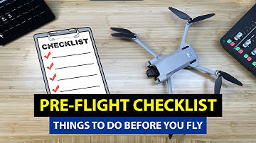 Pre-flight checklist for any drone