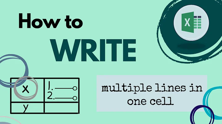 How to write multiple lines in one cell in Excel 😎