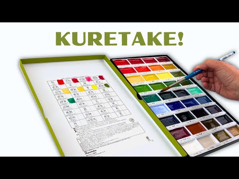 Kuretake Gansai Tambi Graphite Colors 6 Set Review! Bonus