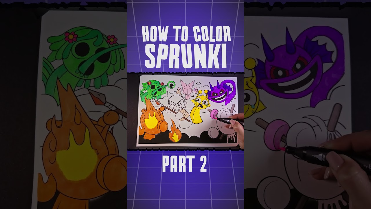 Incredibox Sprunki New Coloring Pages🎨 | How to Color Incredibox Sprunki | part 2