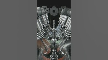 # four-stroke engine #Animation engine #technology #car #automotive