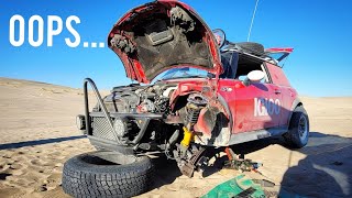 Testing Our Budget Rally Car Didn't Go As Planned...#gambler500 #offroadfails