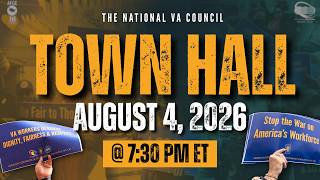 NVAC Town Hall: August 4, 2026 - 7:30 PM ET