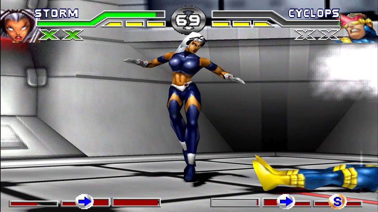 X-Men: Mutant Academy - Storm - Arcade Mode (PS1)