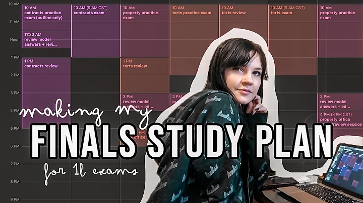 making my law school finals study plan | how to study for 1L exams