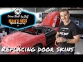 Replacing door skins - Mum's MGB Quick respray 1