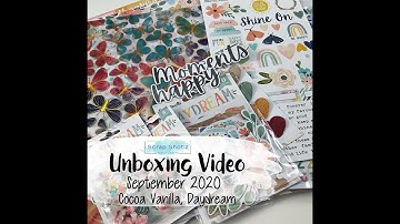 Unboxing Video - Scrap Shotz, September 2020, Cocoa Vanilla Daydream