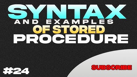 Syntax and Examples of Stored Procedure||SAP HANA