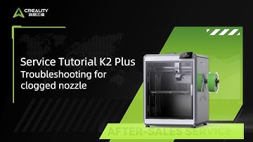 Service Tutorial K2 Plus Troubleshooting for clogged nozzle