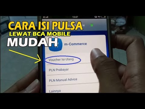CARA ISI PULSA LEWAT BCA MOBILE BANKING - YouTube