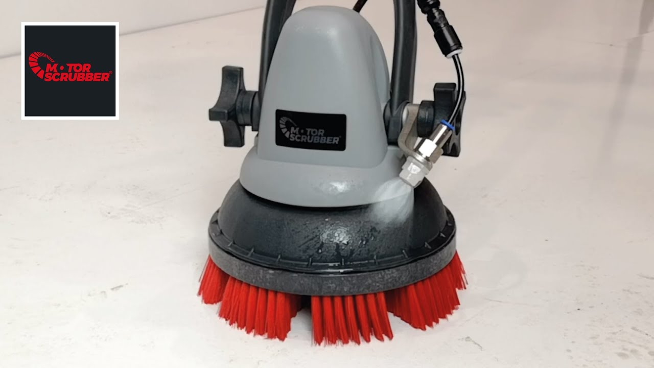 MotorScrubber M3 Floor Scrubber Bundle with Pad, Brush & Battery