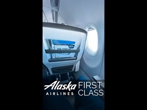 Alaska Airlines First Class || #alaskaairlines #firstclass #shorts