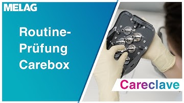 Routine-Prüfungen Carebox | MELAG Careclave Tutorial