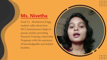 Final Year Mechanical Engineering Student Expresses Her Gratitude to Saveetha Engineering College