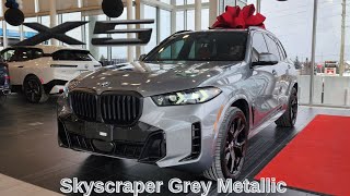 NEW ARRIVAL! 2024 BMW X5 xDrive40i Skyscraper Grey Metallic on Cognac #bmw #x5 #g05 #lci