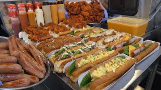amazing hot dog sandwich  korean street food