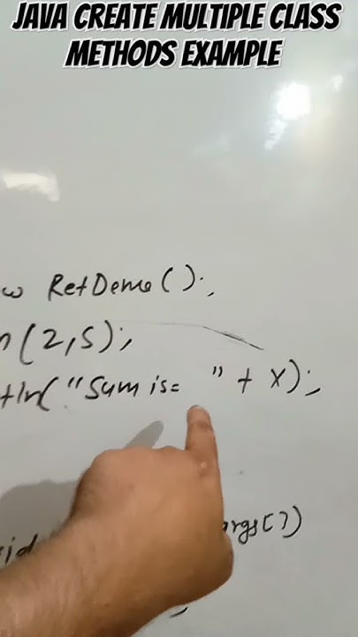 Java Multiple Class with Multiple Method #javaprogramming #javatutorial ...