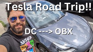 Our 1st Road Trip in a Tesla!!! Washington DC to OBX