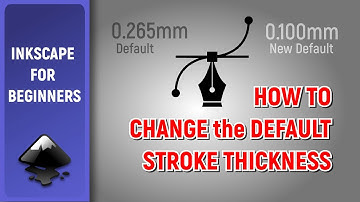 How to set the default stroke thickness in Inkscape. Tutorial for beginners
