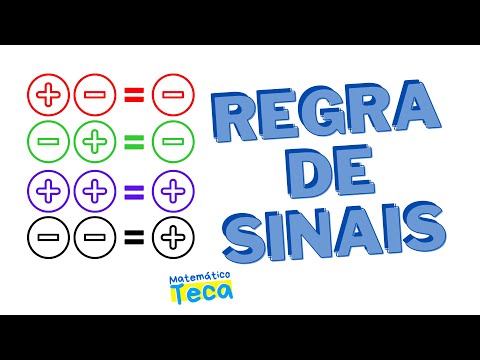 REGRA DE SINAIS - Matemático Teca