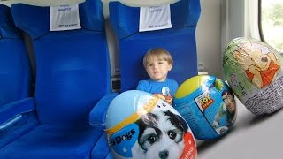 Trein long Travel: Some Surprise Eggs Anyway: Toy Story Egg, Winnie The Pooh, Dogs