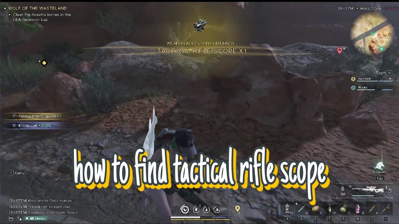 how to find tactical rifle scope | Once Human