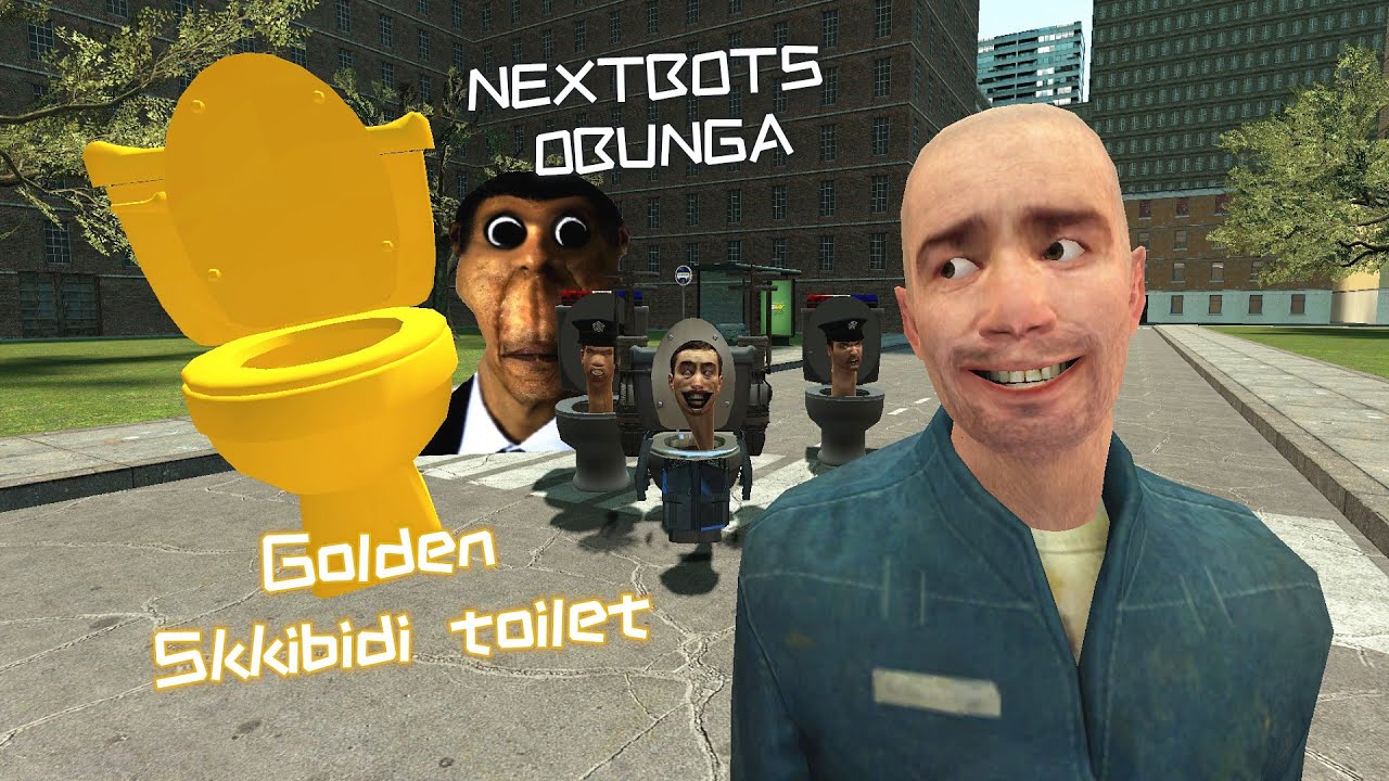 Nextbots Obunga vs Golden Skibidi toilet-(Garry's Mod Animation) 