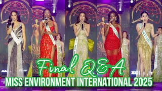FINAL Q&A | Miss Environment International 2025 Top 6 Announcement