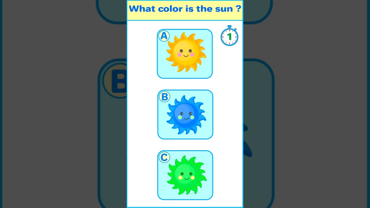 What Colour is the Sun | Quiz for Kids