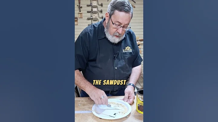 Blend it like a pro: pre-stain your sawdust for the perfect wood filler!