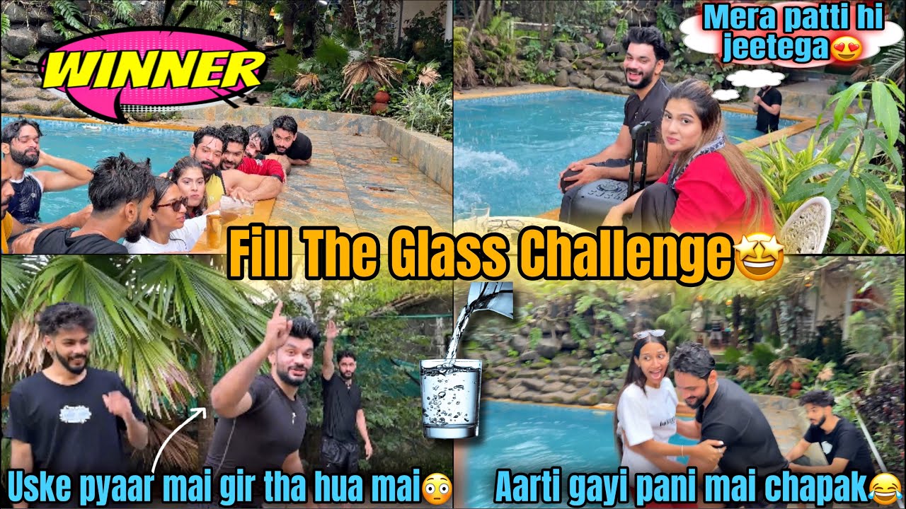Sab Apne Pyaar Mai Gir The Hue😂| Fill The Glass Challenge🤩| Challange Video😍| Aman’s Family