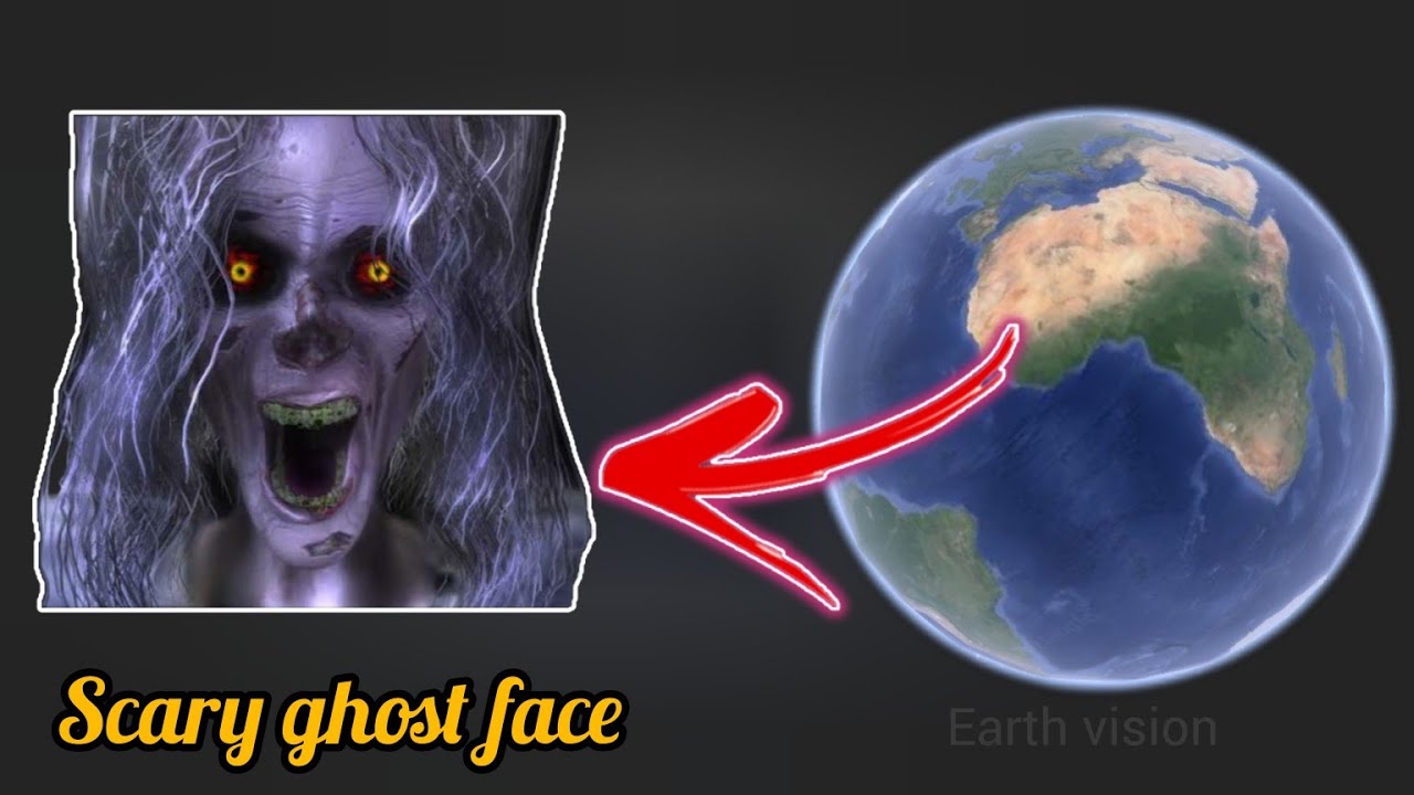 Scary ghost face revealed by Google Earth! - YouTube