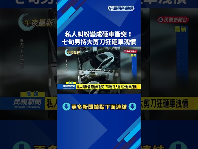 好友反目？　高雄鳳山七旬男持大剪刀砸車洩憤－民視新聞