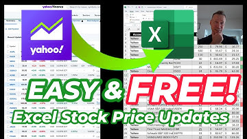 Excel Hack ✅ Stock Price Updates from Yahoo Finance Import Web Data #exceltips